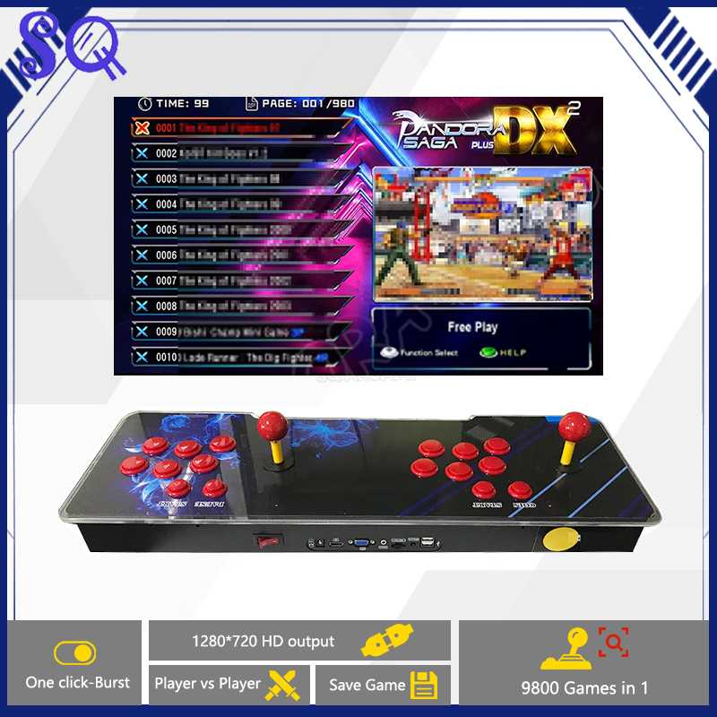 Pandora Saga DX 9800 All in On - đánh giá và giá Trackball Controller Arcade